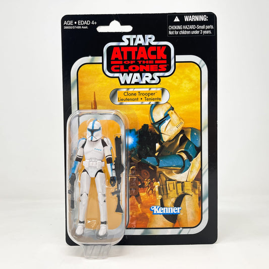 Vintage Hasbro Star Wars Vintage Collection Carded VC109 Clone Trooper Lieutenant - AOTC (2012)- Canadian Cardback - The Vintage Collection