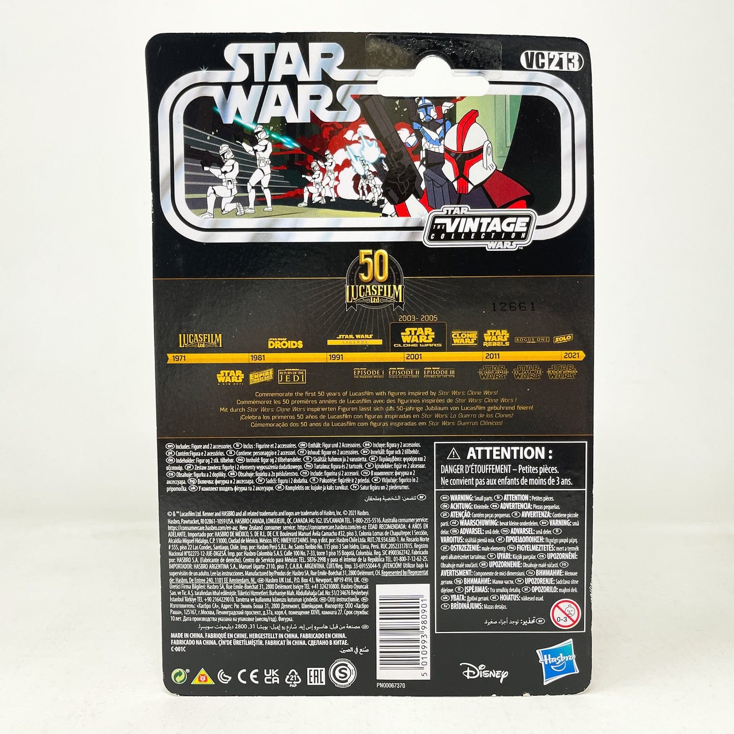 Vintage Hasbro Star Wars Vintage Collection Carded VC213 ARC Trooper Captain (Tartakovsky) - The Vintage Collection