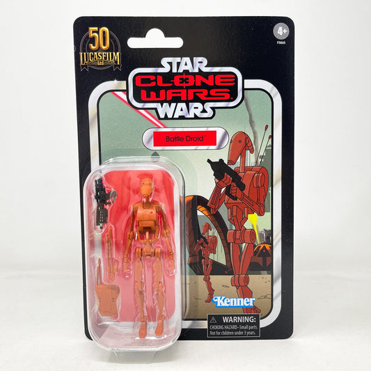 Vintage Hasbro Star Wars Vintage Collection Carded VC216 Battle Droid (Tartakovsky) - The Vintage Collection Hasbro Star Wars
