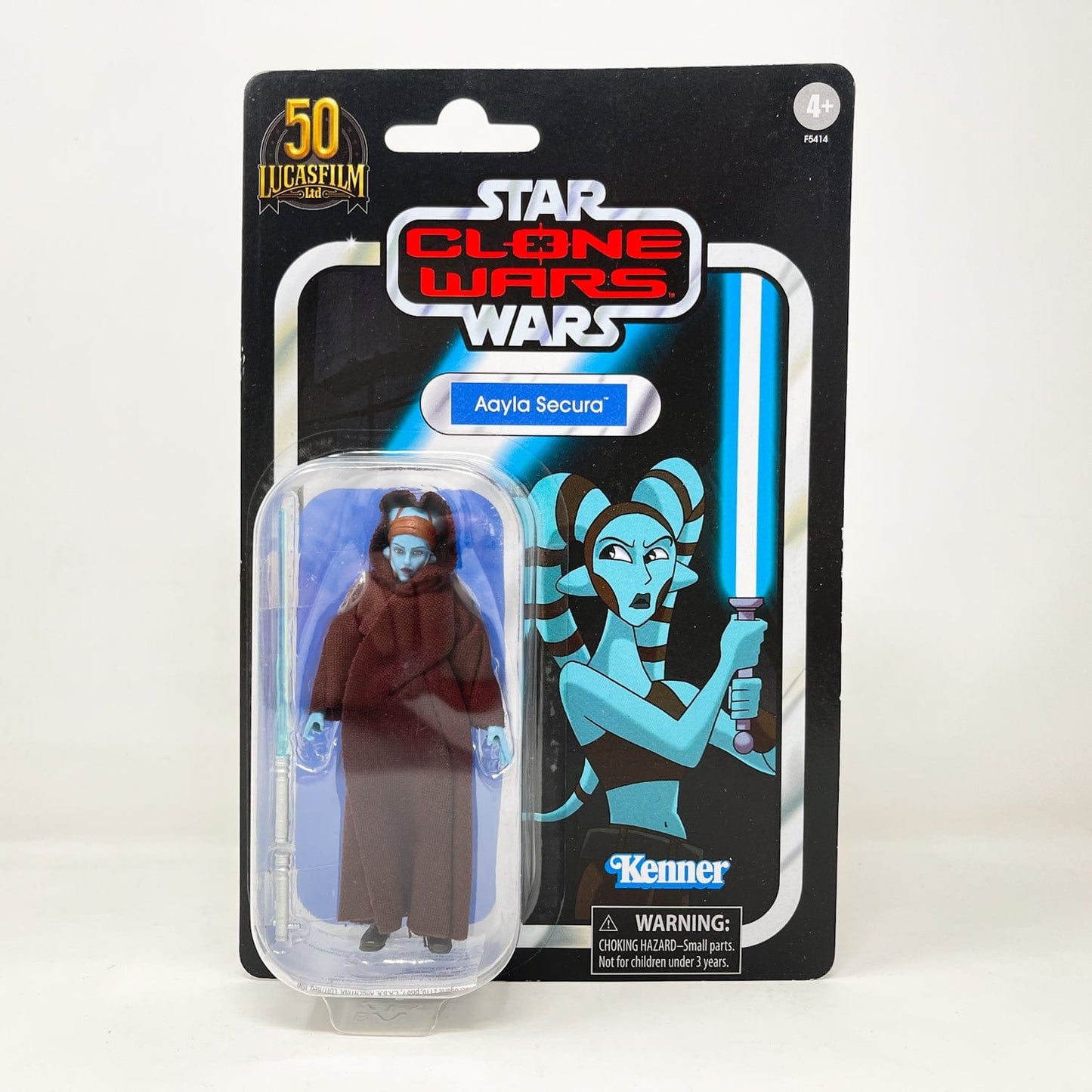 Vintage Hasbro Star Wars Vintage Collection Carded VC217 Aayla Secura (Tartakovsky) - The Vintage Collection Hasbro Star Wars