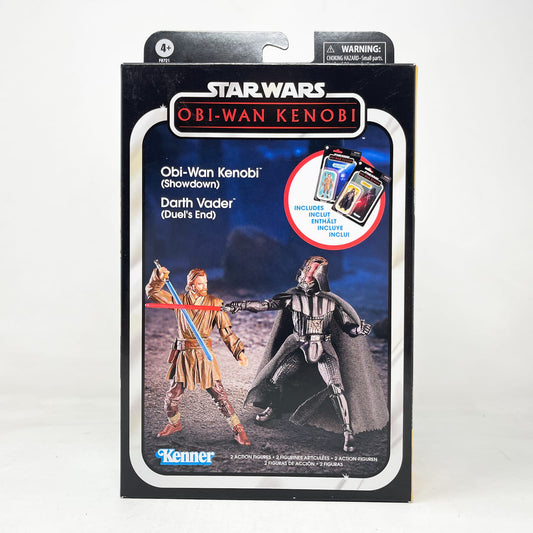 Vintage Hasbro Star Wars Vintage Collection Carded VC290 Obi-Wan Kenobi & VC291 Darth Vader Showdown 2 Pack (2023)- The Vintage Collection