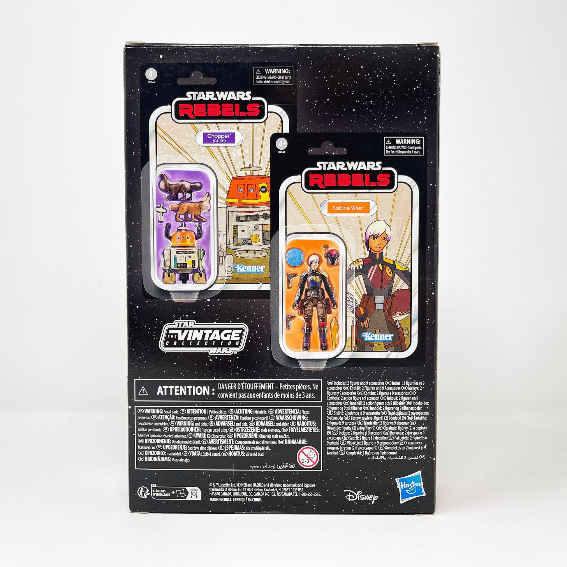 Vintage Hasbro Star Wars Vintage Collection Carded VC332 Sabine Wren & VC333 Chopper (C1-10P) 2 Pack (2024)- The Vintage Collection