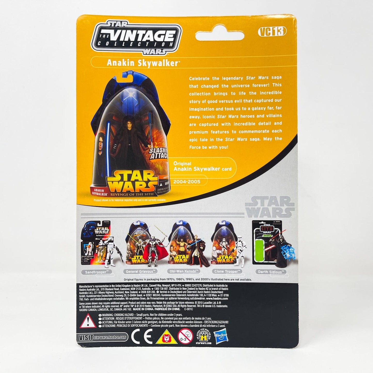 Vintage Hasbro Star Wars Vintage Collection Carded Vintage Collection SDCC Proof Cards – Revenge of the Sith Wave (Set of 4) – Hasbro The Vintage Collection (2010)