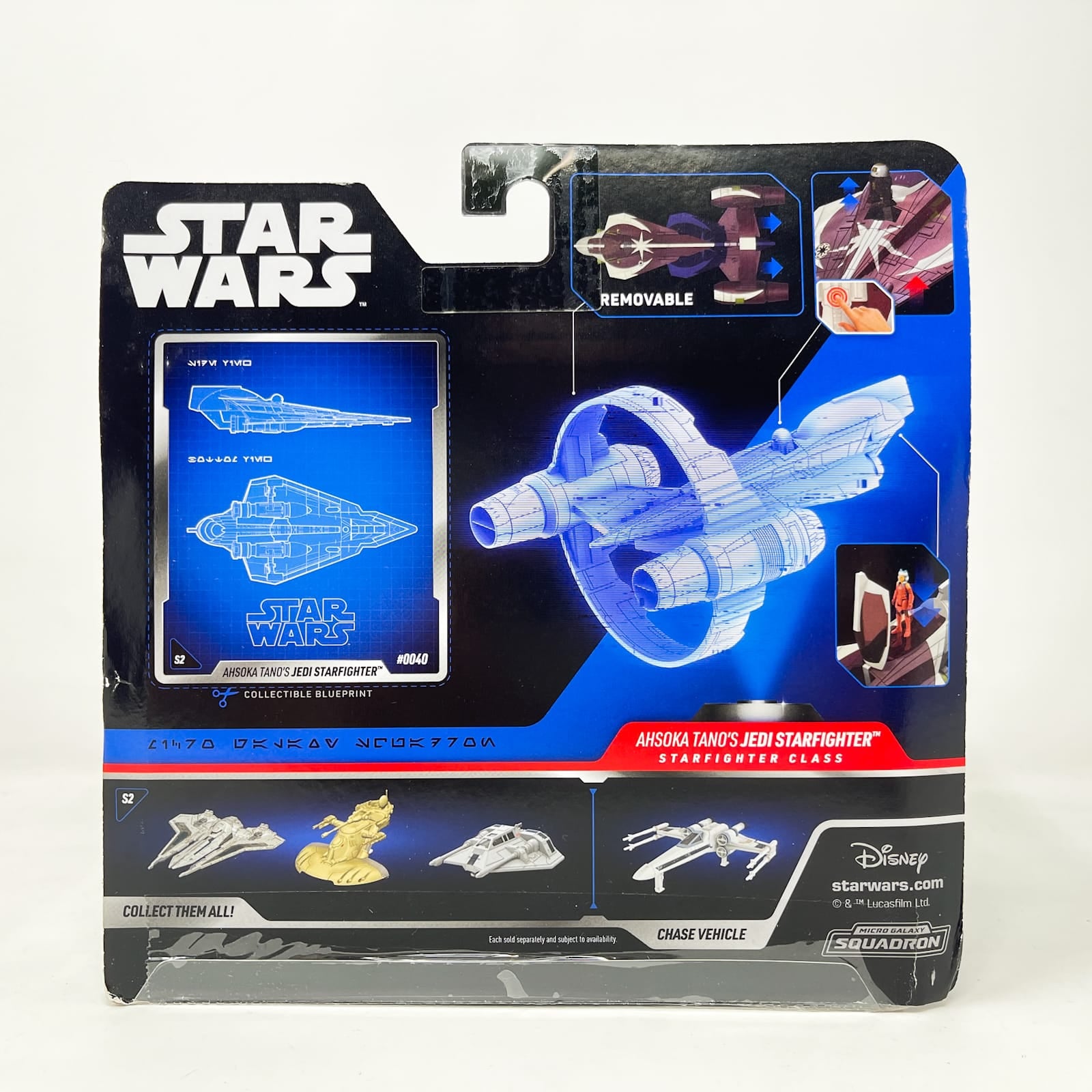 Vintage Jazwares Star Wars Micro Ahsoka Tano's Jedi Starfighter #0040 - Micro Galaxy Squadron (2022)