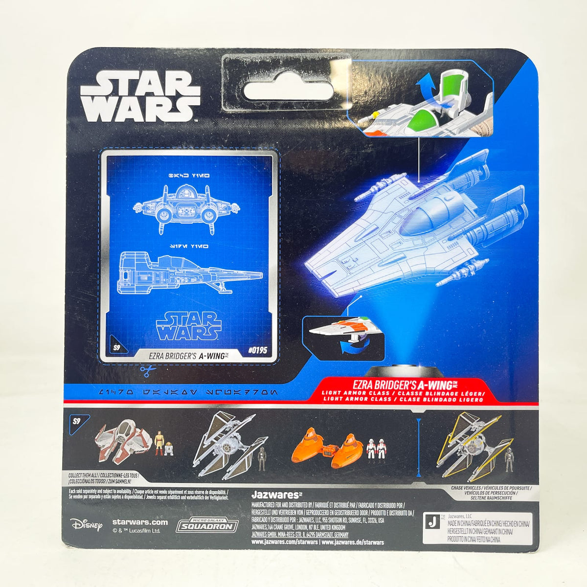 Vintage Jazwares Star Wars Micro Ezra Bridger's A-Wing #0195 – Jazwares Star Wars Micro Galaxy Squadron