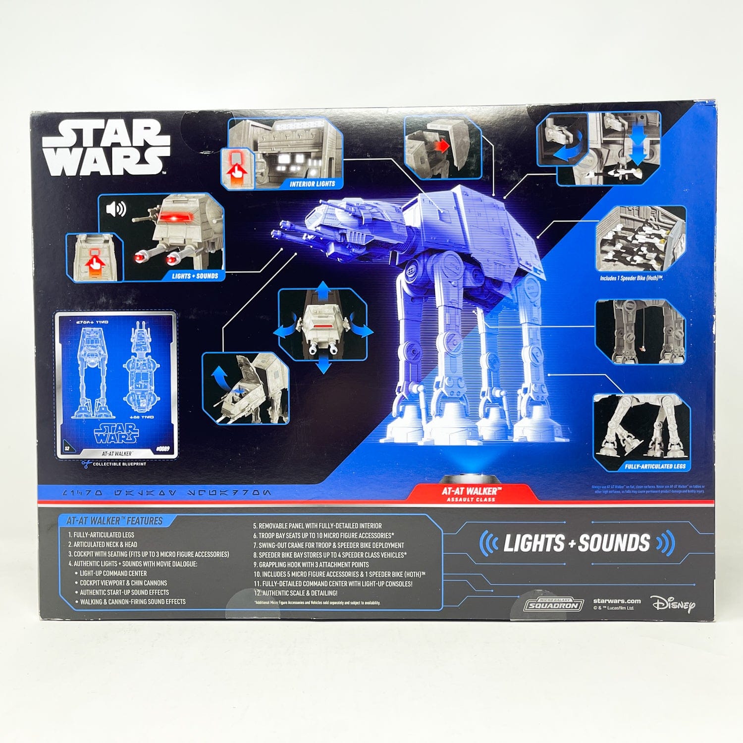 Vintage Jazwares Star Wars Modern Ships AT-AT Walker - Micro Galaxy Squadron (2023)