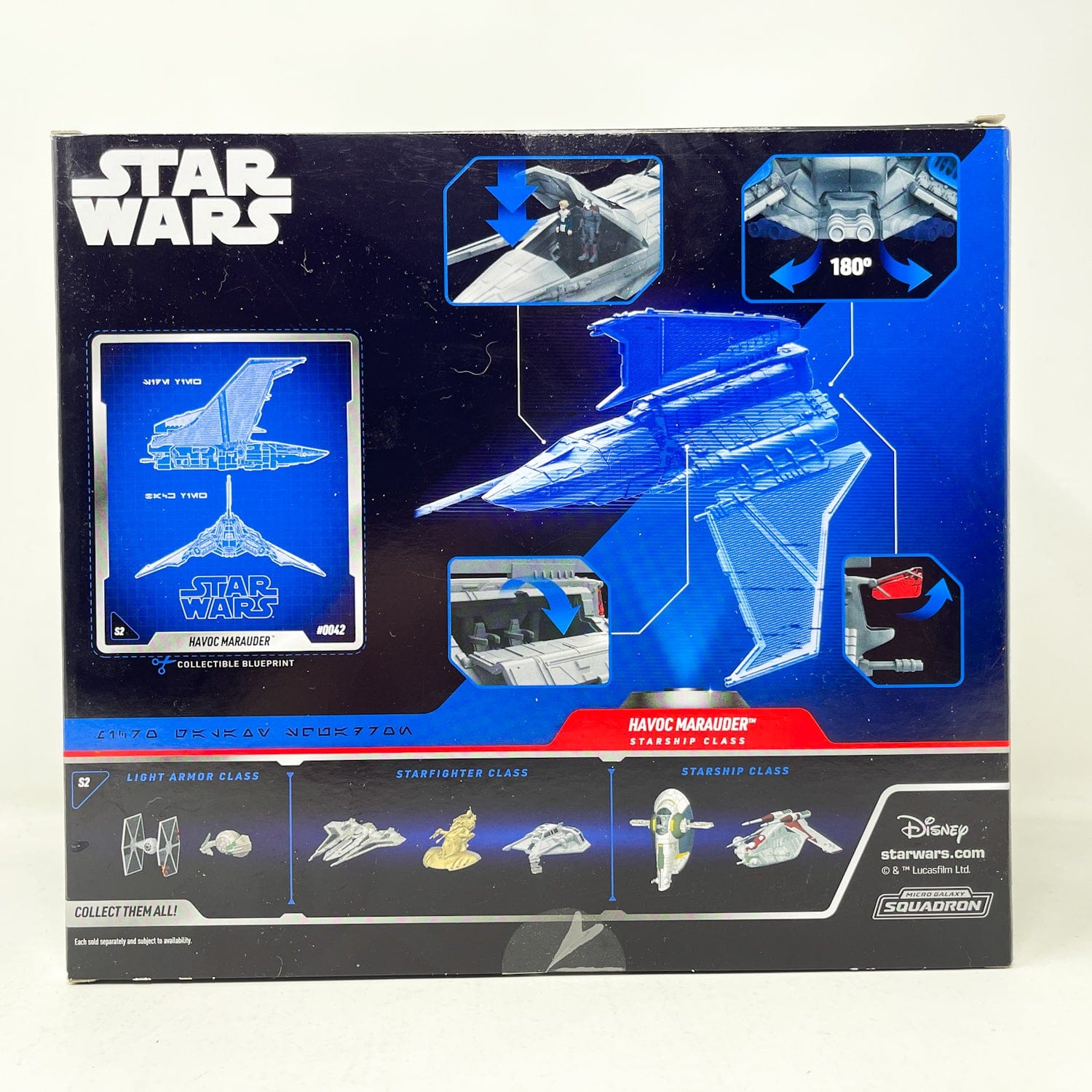 Vintage Jazwares Star Wars Modern Ships Havoc Marauder #0042 - Micro Galaxy Squadron (2022)