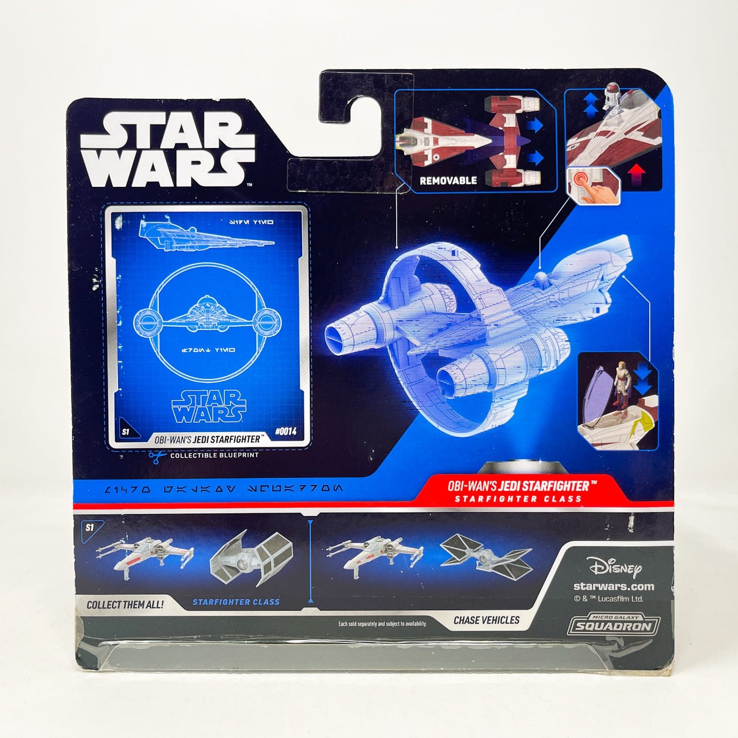 Vintage Jazwares Star Wars Modern Ships Obi-Wan’s Jedi Starfighter #0014- Micro Galaxy Squadron (2022)