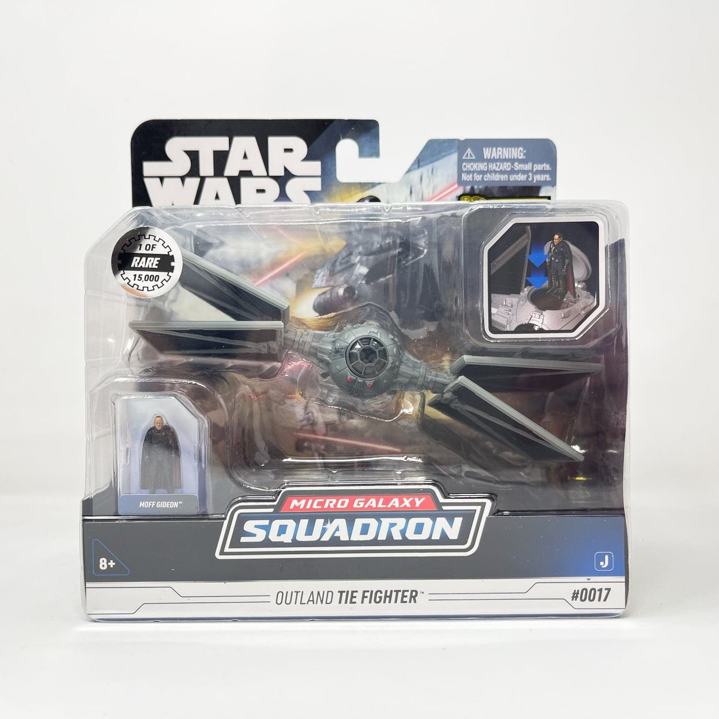 Vintage Jazwares Star Wars Modern Ships Outland Tie Fighter (Moff Gideon) #0017 CHASE - Micro Galaxy Squadron (2022)