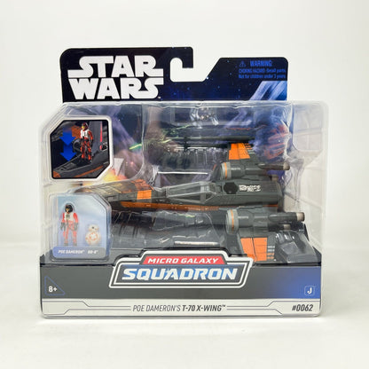 Vintage Jazwares Star Wars Modern Ships Poe Dameron's T-70 X-Wing (TROS) #0062 - Micro Galaxy Squadron (2024)