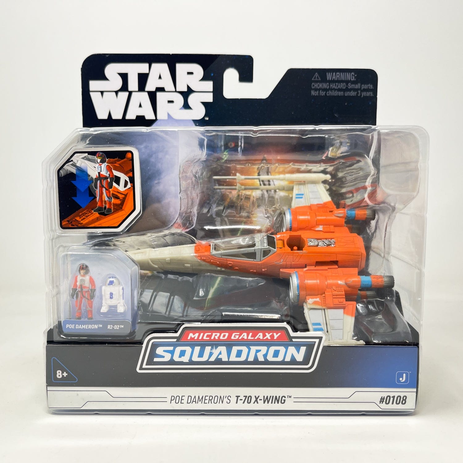 Star Wars Micro Galaxy Squadron Poe Dameron's T-70 X-Wing #0108