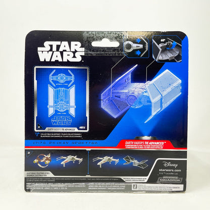 Vintage Jazwares Star Wars Modern Ships Tie Advanced (Darth Vader) #0016 - Micro Galaxy Squadron (2022)