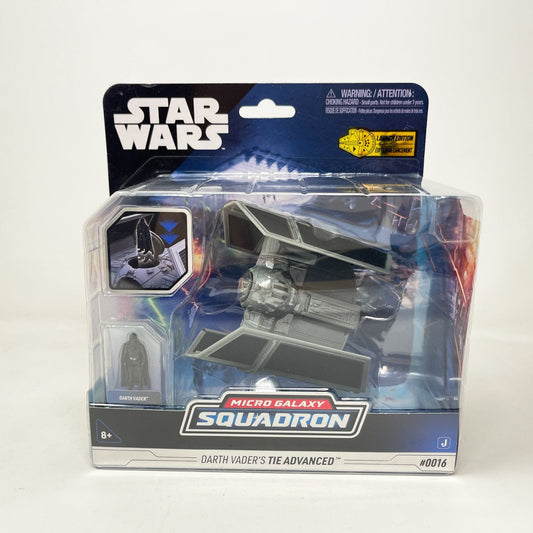 Vintage Jazwares Star Wars Modern Ships Tie Advanced (Darth Vader) #0016 - Micro Galaxy Squadron (2022)