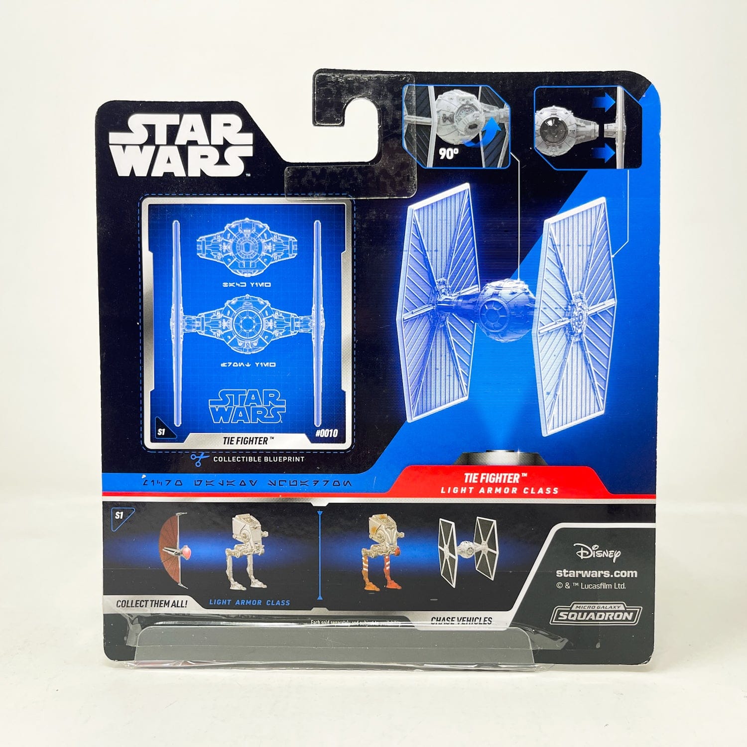 Vintage Jazwares Star Wars Modern Ships Tie Fighter (Black) #0010 - Micro Galaxy Squadron (2022)
