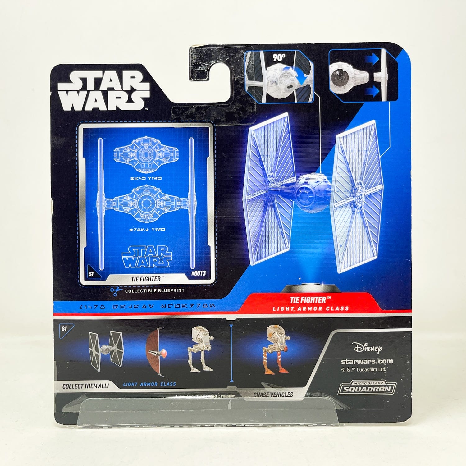 Vintage Jazwares Star Wars Modern Ships Tie Fighter (White) #0013 - Micro Galaxy Squadron (2022)