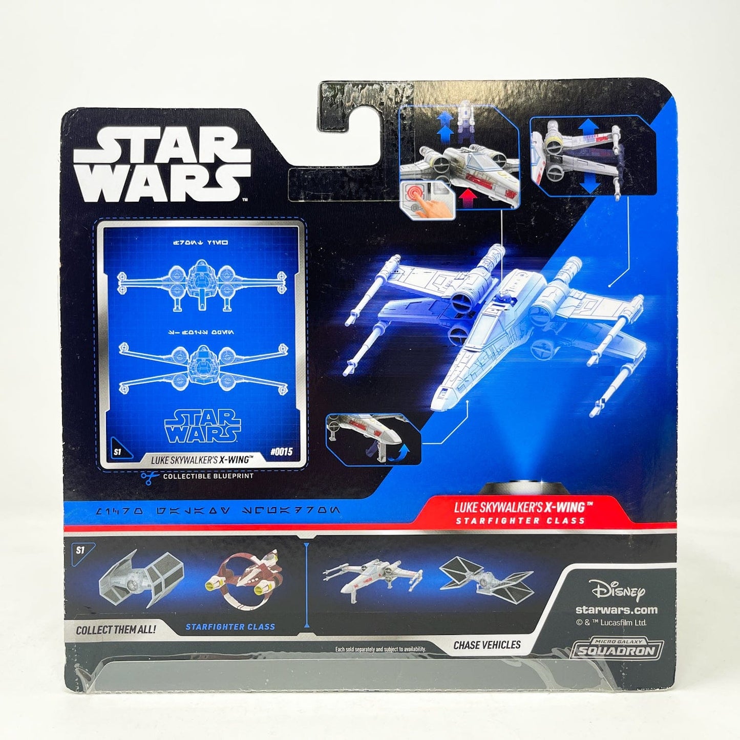 Vintage Jazwares Star Wars Modern Ships X-Wing (Luke Skywalker) #0015 - Micro Galaxy Squadron (2022)