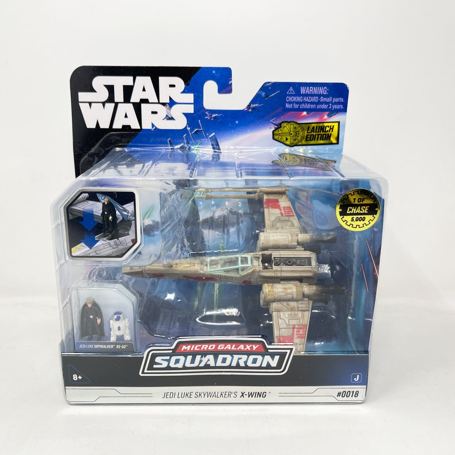 Vintage Jazwares Star Wars Modern Ships X-Wing (Luke Skywalker) - Weathered #0018 - Micro Galaxy Squadron (2022)