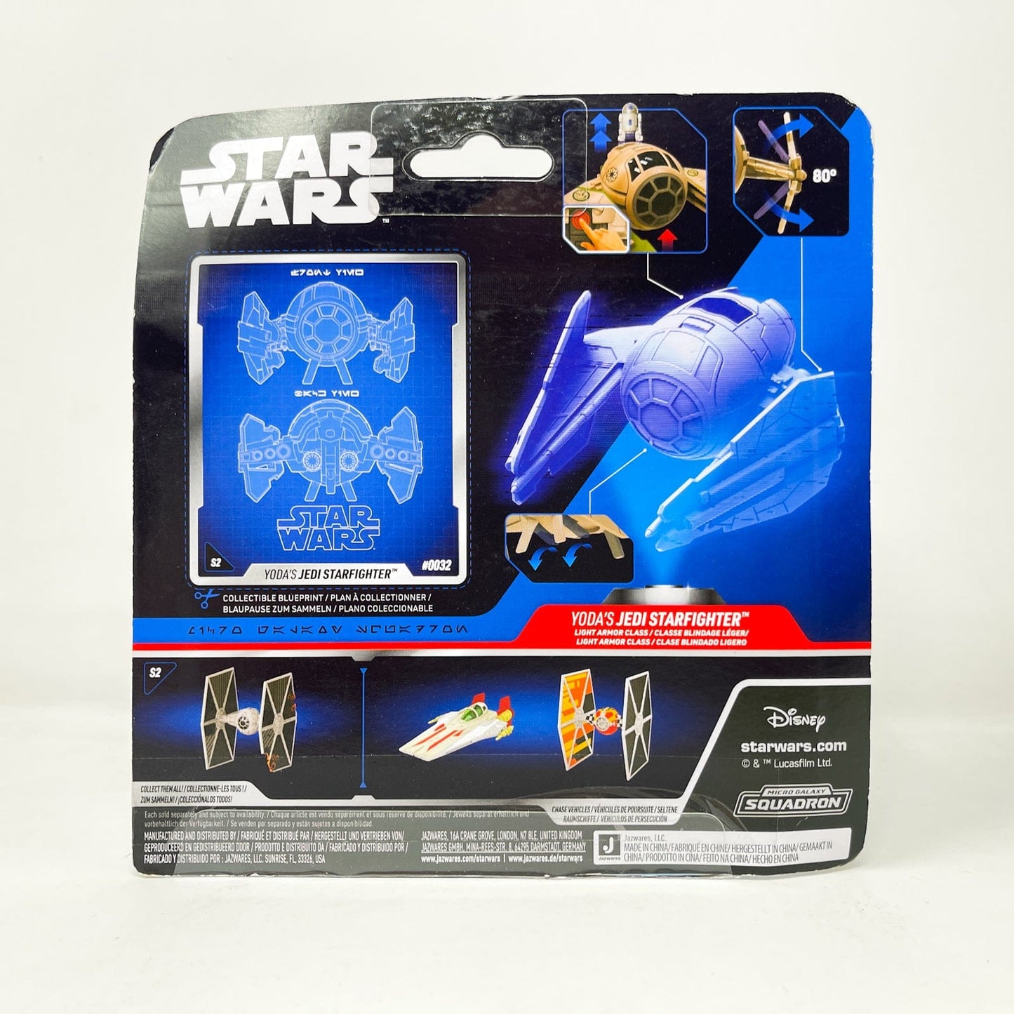 Vintage Jazwares Star Wars Modern Ships Yoda's Jedi Starfighter #0032  - Micro Galaxy Squadron (2022)