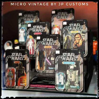 Vintage JP Customs Star Wars Non-Toy Micro Vintage Ben (Obi-Wan) Kenobi Carded Figure - Hand Painted Star Wars