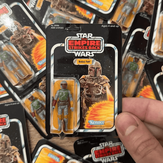 Vintage JP Customs Star Wars Non-Toy Micro Vintage Boba Fett (ESB) Carded Figure - Hand Painted Star Wars