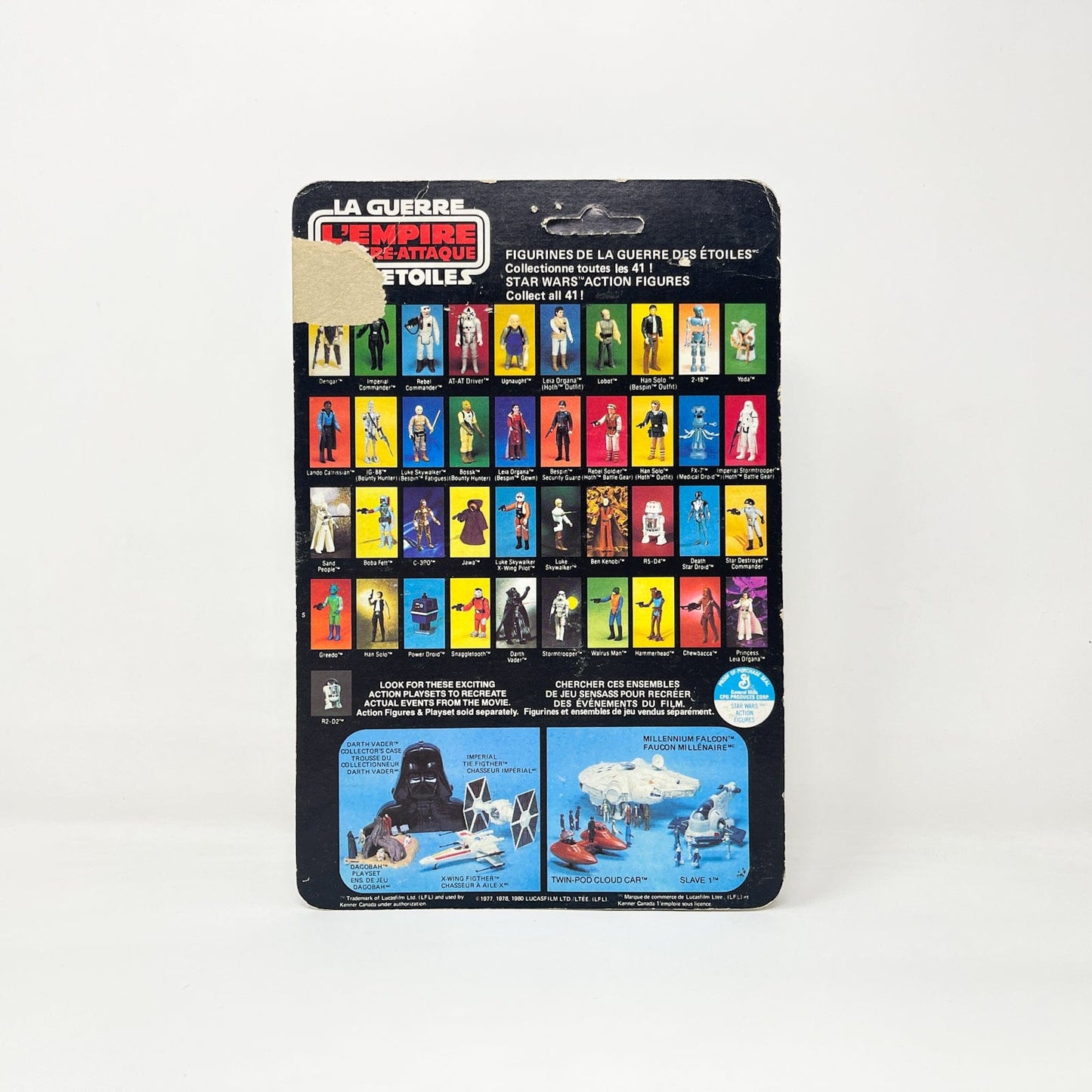 Vintage Kenner Star Wars Bossk ESB 41-back Canadian  - Mint on Card