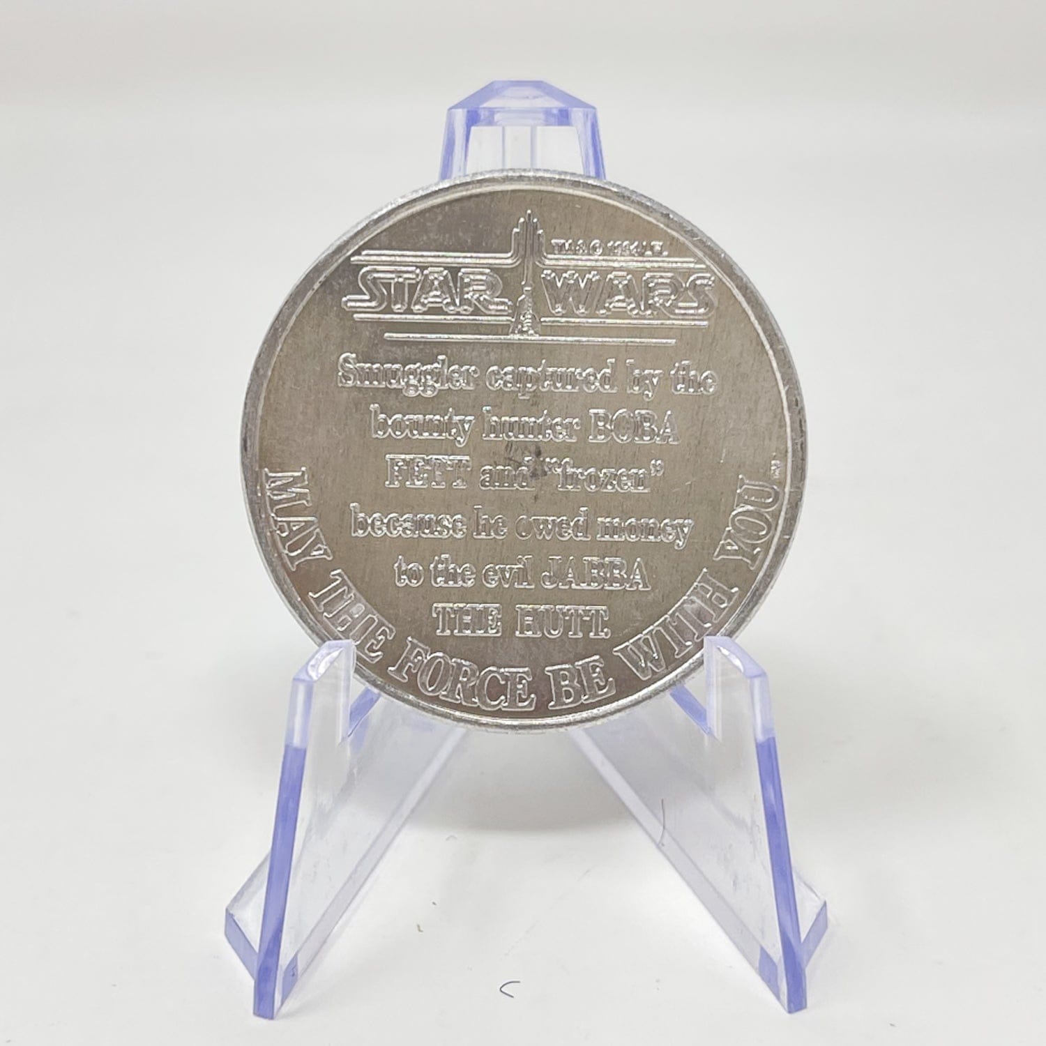 Vintage Kenner Star Wars Coin Han Solo Carbon Feeze POTF Coin