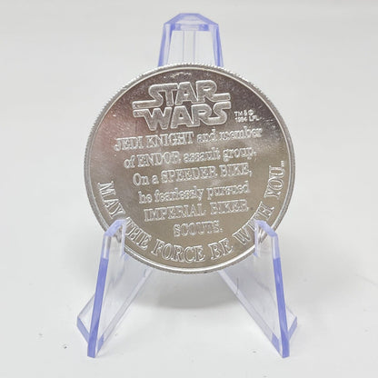 Vintage Kenner Star Wars Coin Luke Skywalker Endor POTF Coin