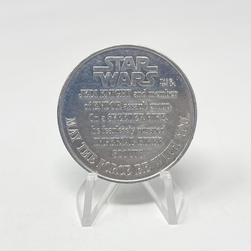 Vintage Kenner Star Wars Coin Luke Skywalker Endor POTF Coin