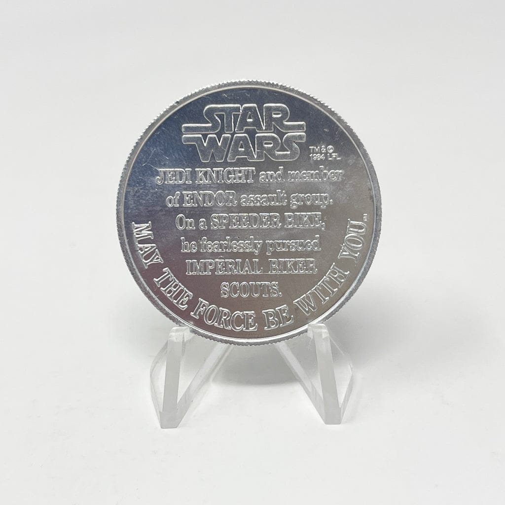 Vintage Kenner Star Wars Coin Luke Skywalker Endor POTF Coin