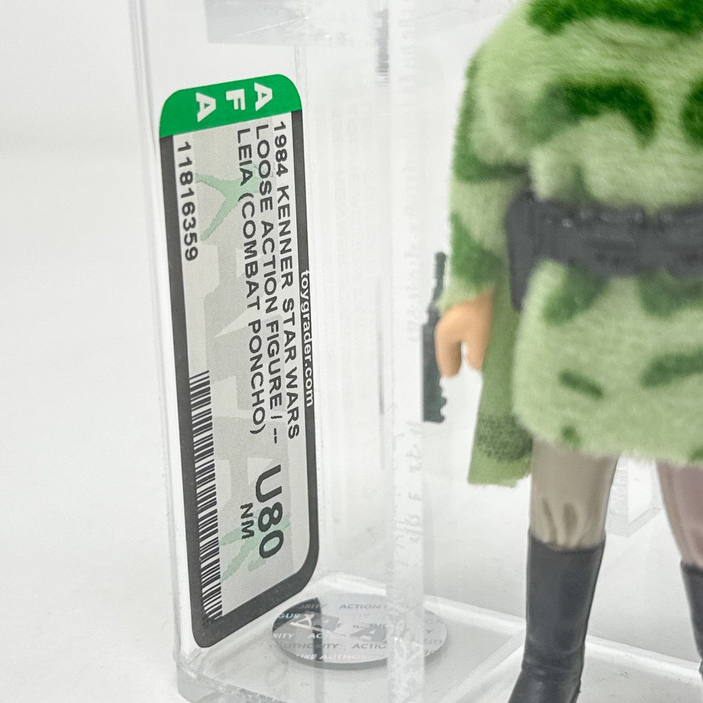 Vintage Kenner Star Wars LC Leia Combat Poncho (Endor) - Loose Graded AFA U80