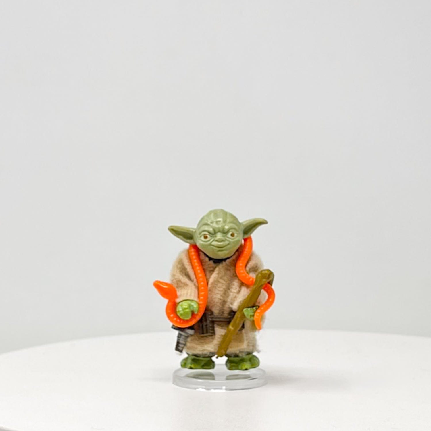 Vintage Kenner Star Wars LC Yoda with Orange Snake Loose Complete