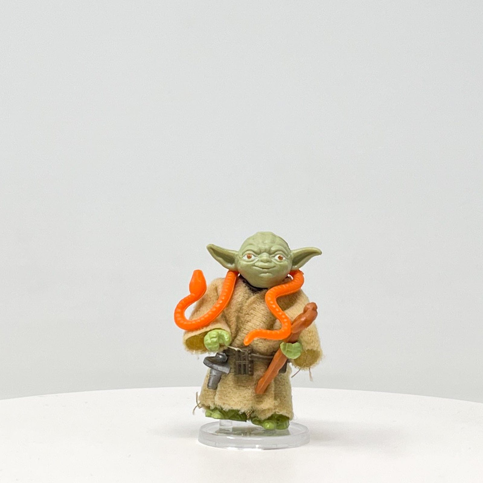 Yoda with Orange Snake Loose Complete Vintage Star Wars Action