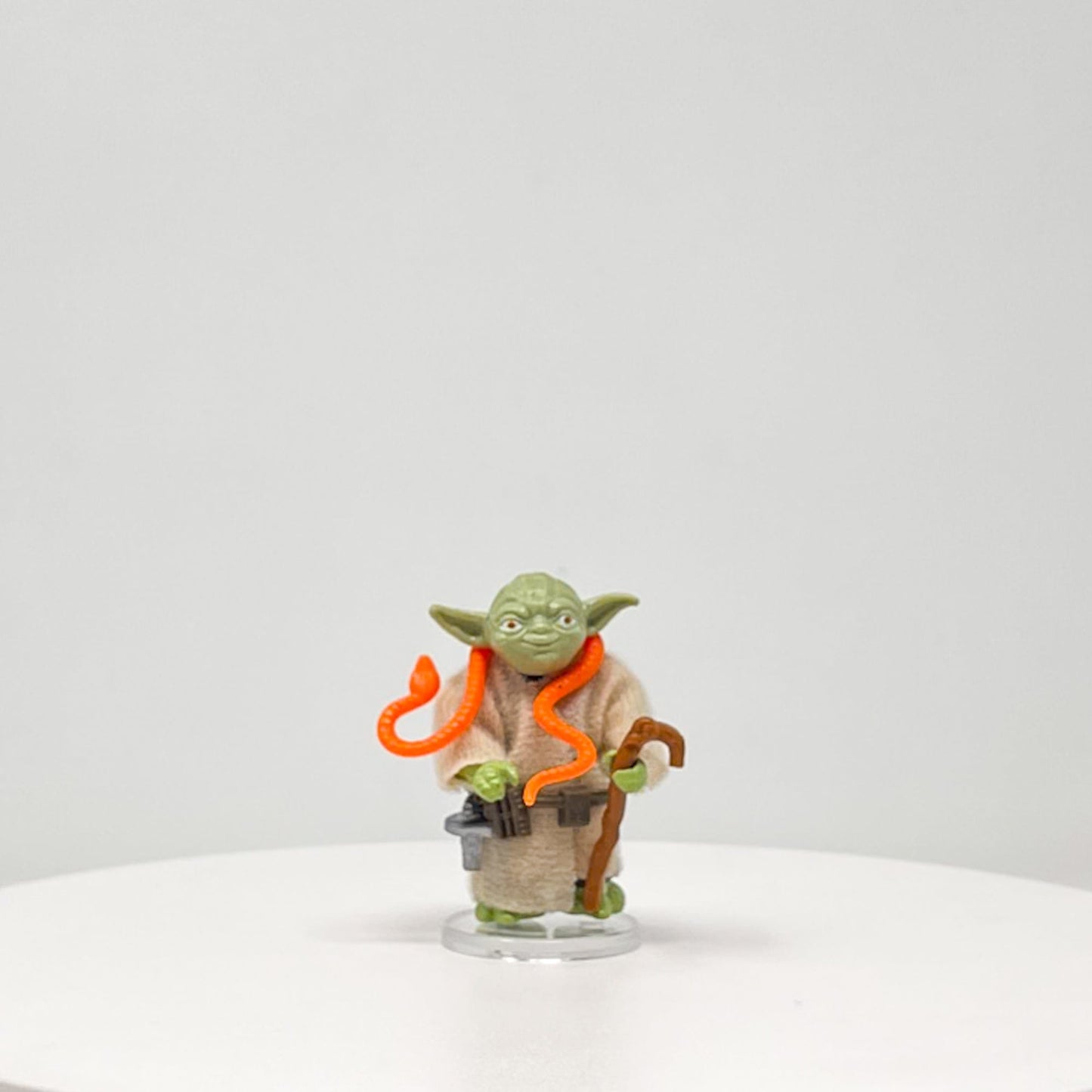 Vintage Kenner Star Wars LC Yoda with Orange Snake Loose Complete