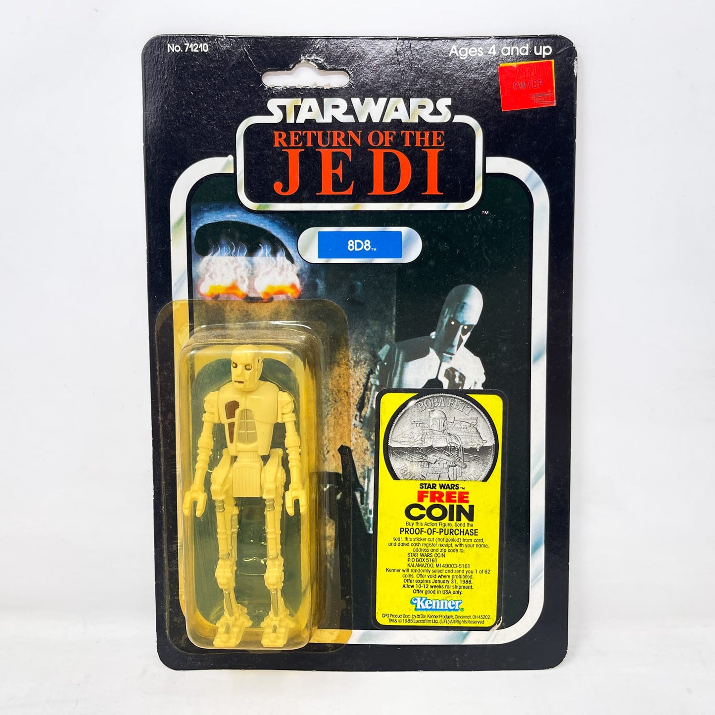 Vintage Kenner Star Wars MOC 8D8 ROTJ 77A-back Coin Offer - Mint on Card - Vintage Kenner (1983)