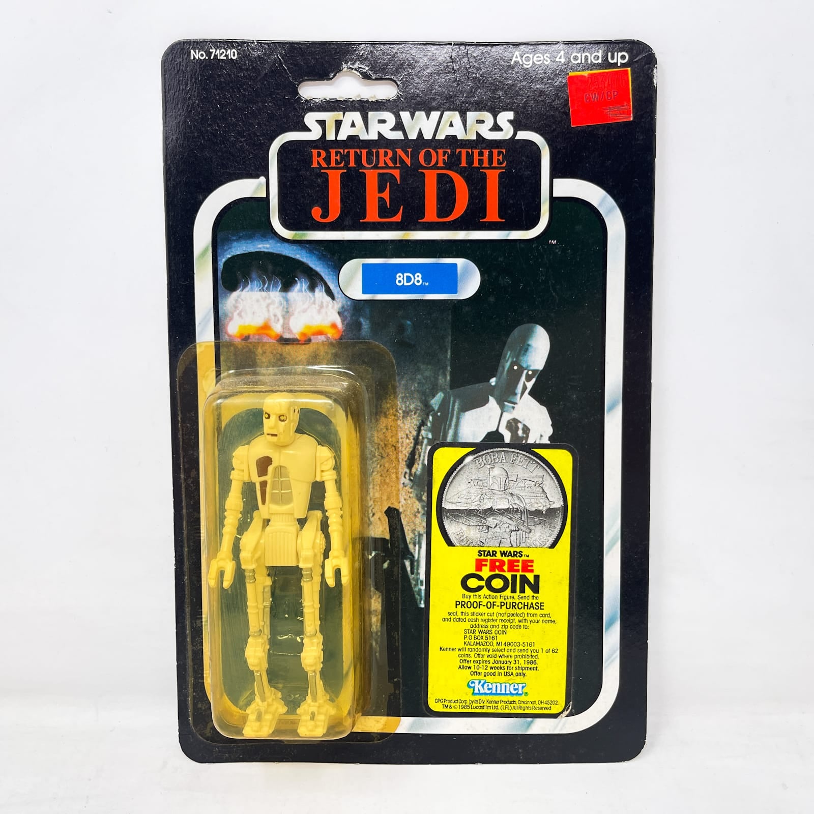 Vintage Kenner Star Wars MOC 8D8 ROTJ 77A-back Coin Offer - Mint on Card - Vintage Kenner (1983)