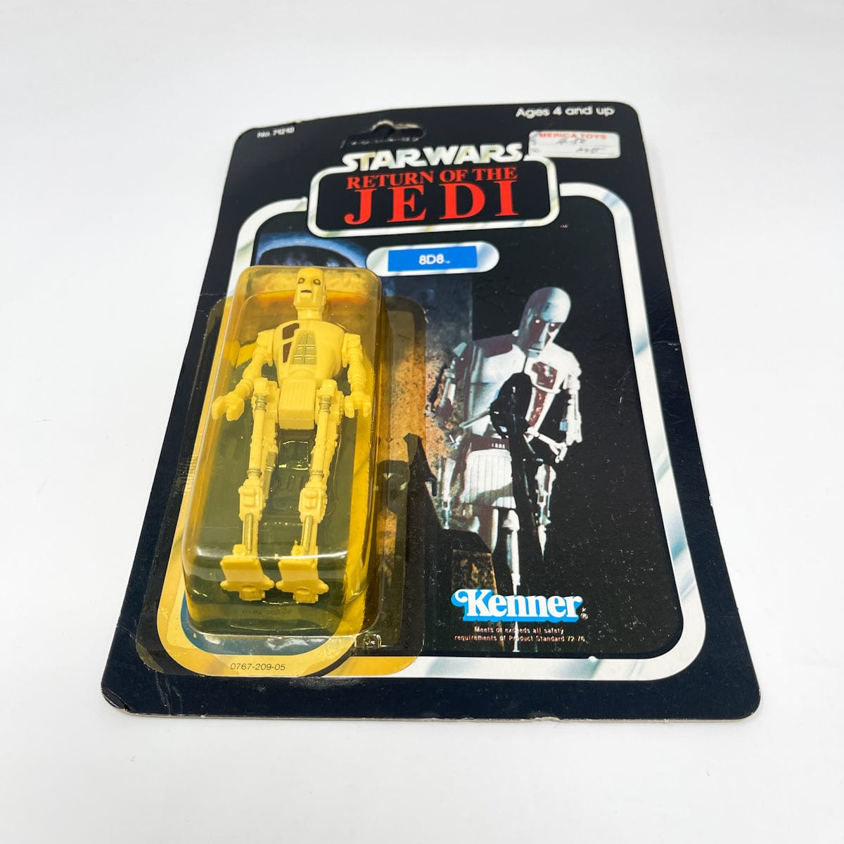 Vintage Kenner Star Wars MOC 8D8 ROTJ 77A-back  - Mint on Card