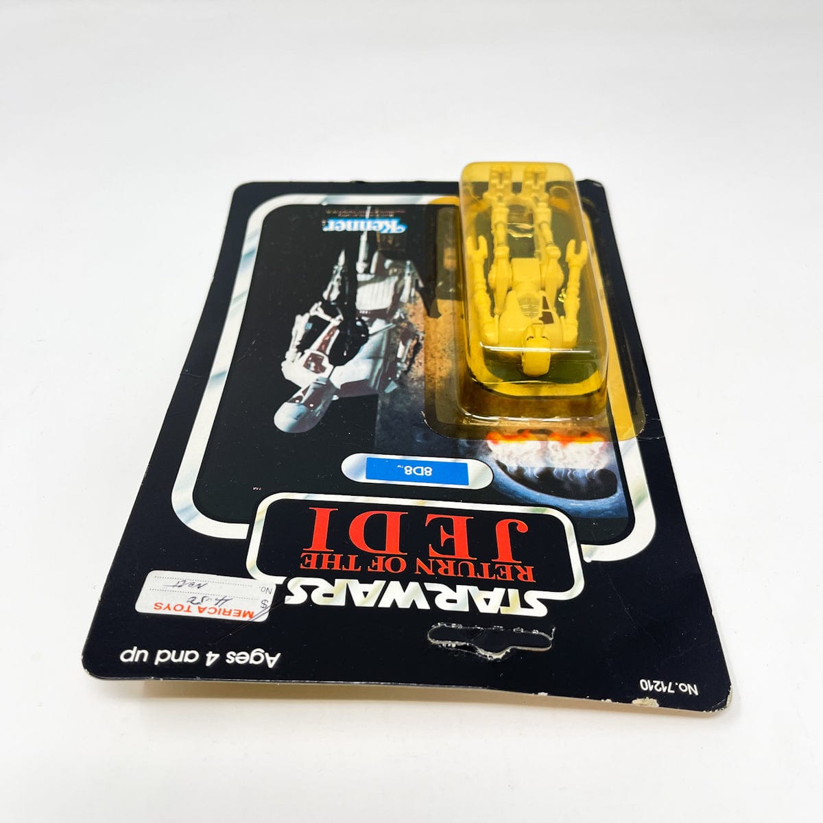 Vintage Kenner Star Wars MOC 8D8 ROTJ 77A-back  - Mint on Card