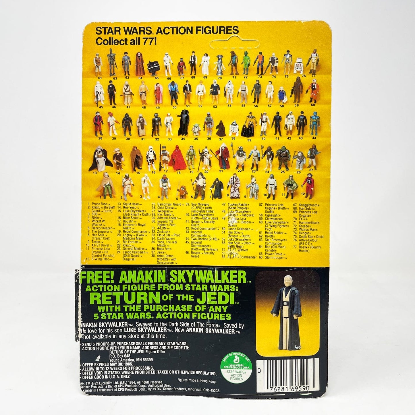 Vintage Kenner Star Wars MOC 8D8 ROTJ 77B - Mint on Card