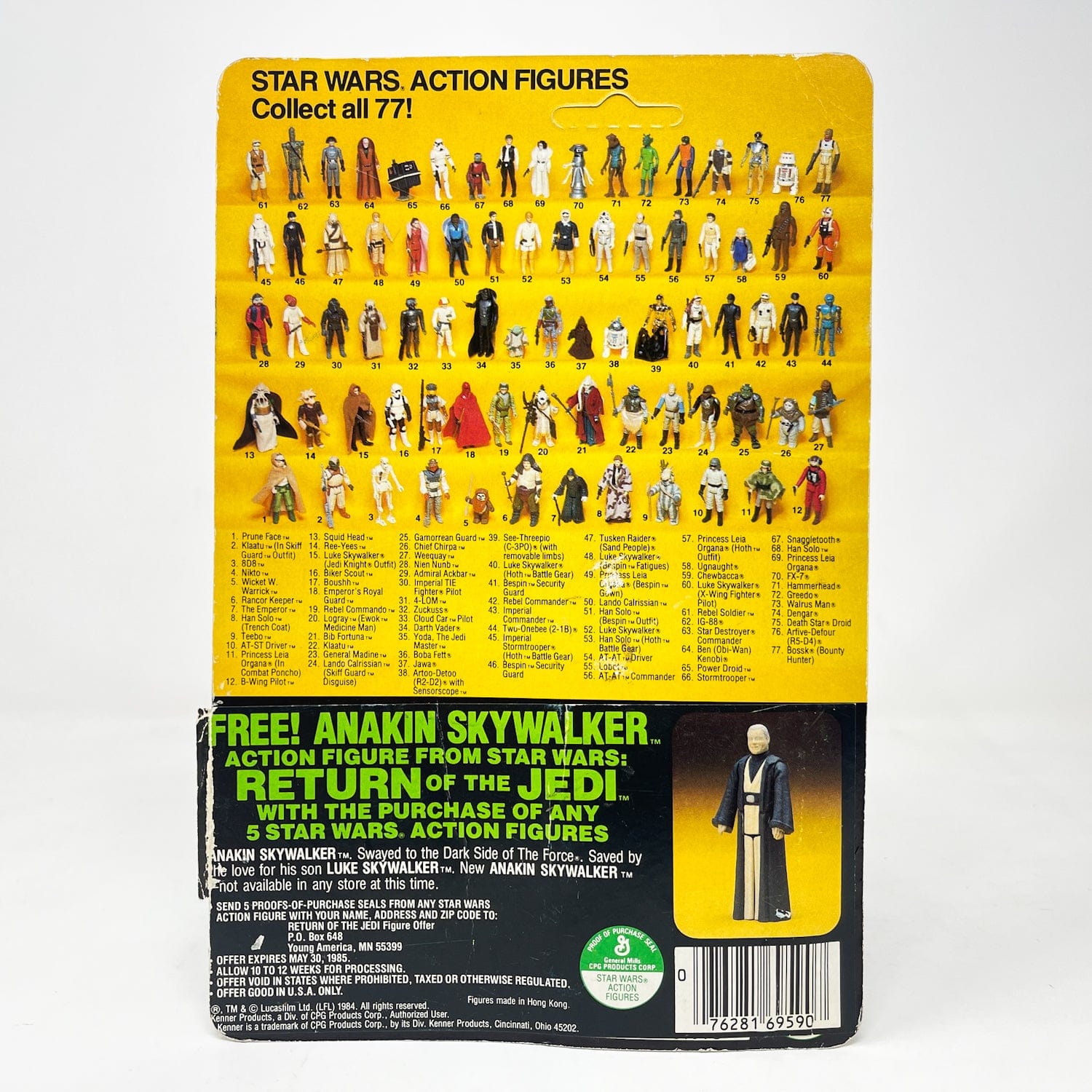 Vintage Kenner Star Wars MOC 8D8 ROTJ 77B - Mint on Card