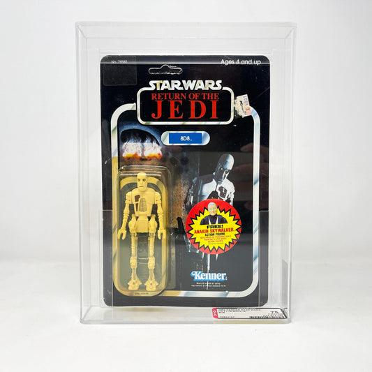 Vintage Kenner Star Wars MOC 8D8 ROTJ 79-B - Graded CAS 75Y - Mint on Card