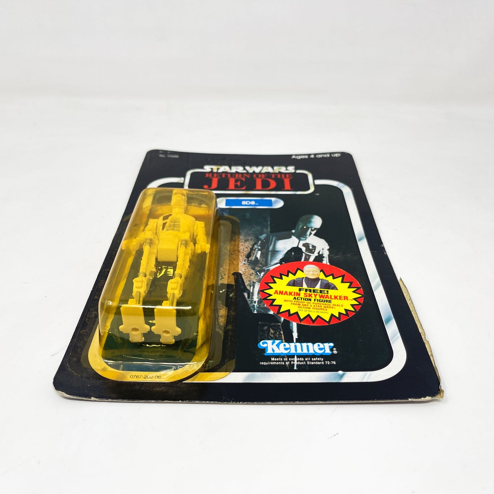 Vintage Kenner Star Wars MOC 8D8 ROTJ 79B-back  - Mint on Card