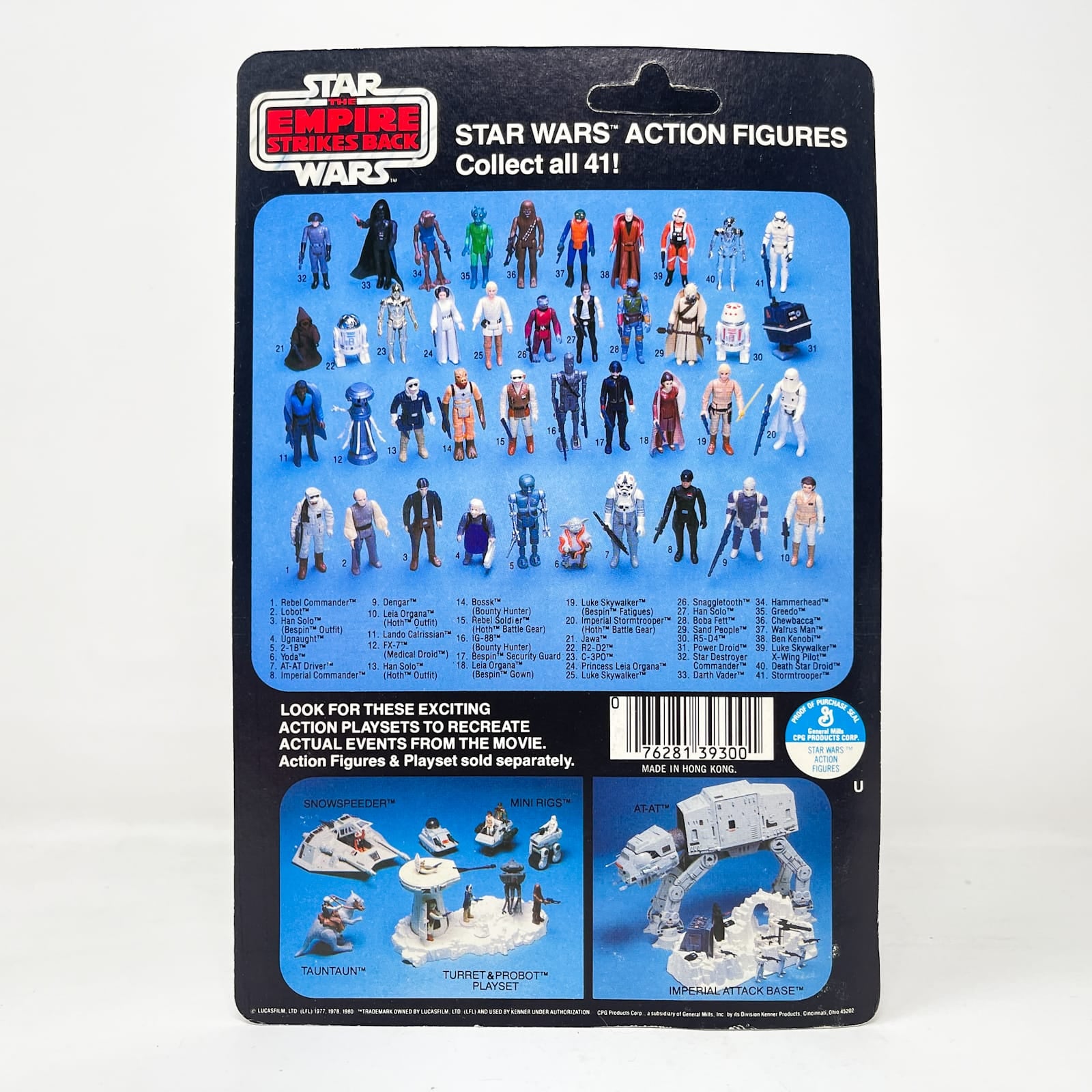 Vintage Kenner Star Wars MOC AT-AT Driver ESB 41E-back - Mint on Card - Vintage Kenner (1980)