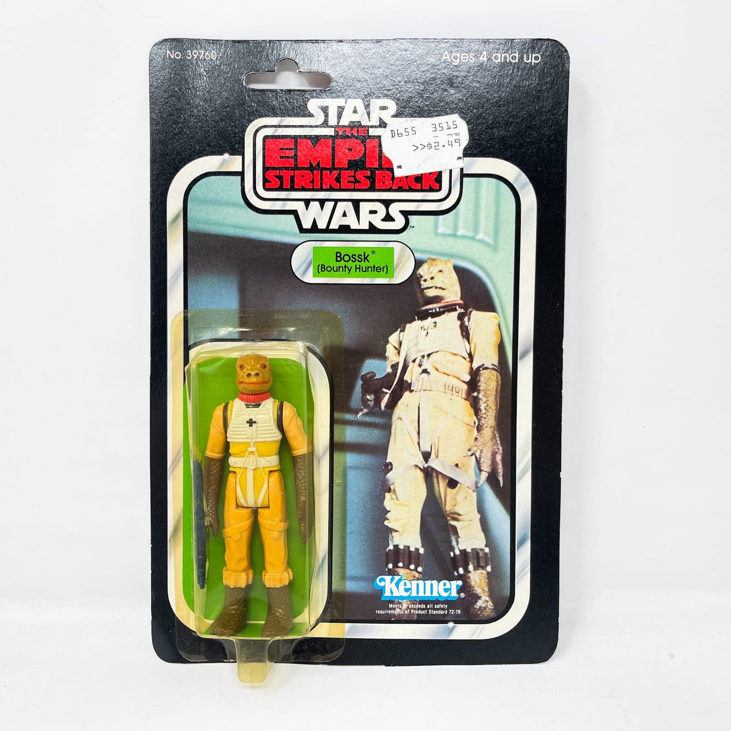 Vintage Kenner Star Wars MOC Bossk on ESB 32B-back - Mint on Card - Vintage Kenner (1980)