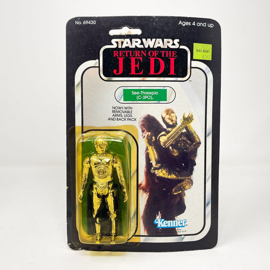 Vintage Kenner Star Wars MOC C-3PO Removable Limbs ROTJ 65B-back  - Mint on Card (Cut POP)