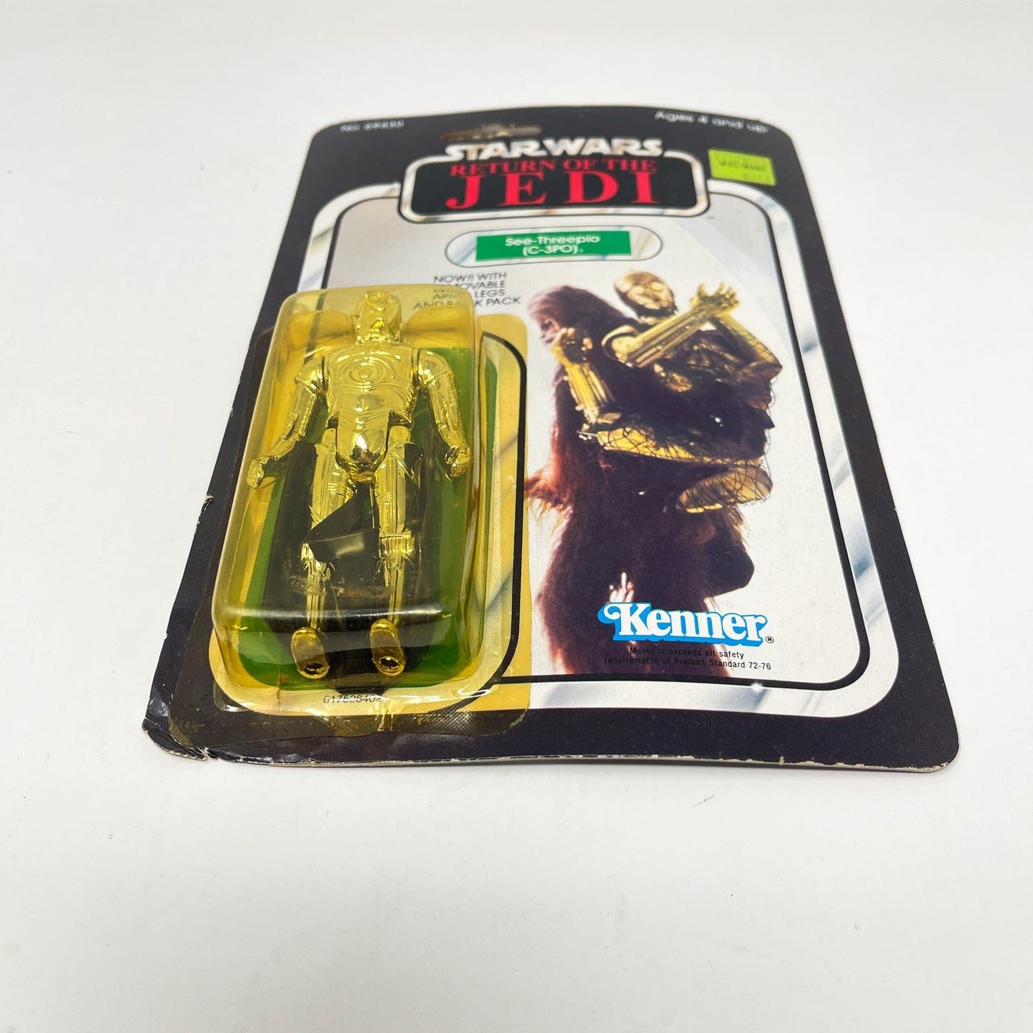 Vintage Kenner Star Wars MOC C-3PO Removable Limbs ROTJ 65B-back  - Mint on Card (Cut POP)