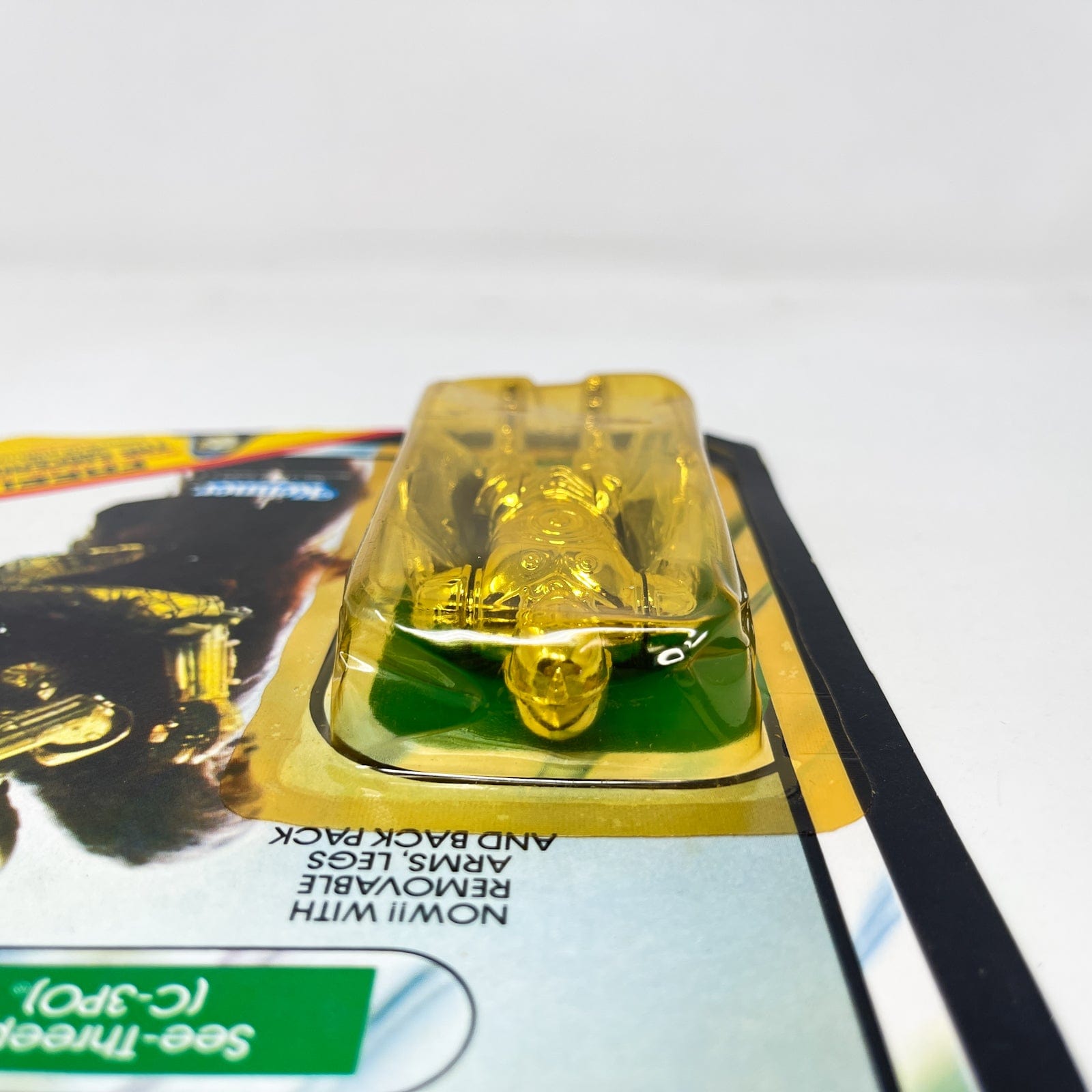 Vintage Kenner Star Wars MOC C-3PO Removable Limbs ROTJ 65C-back  - Mint on Card