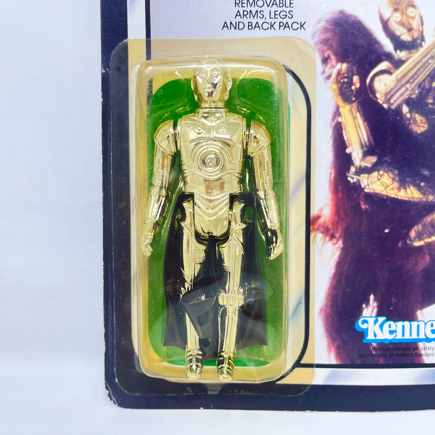 Vintage Kenner Star Wars MOC C-3PO Removable Limbs TSUKUDA ROTJ 65B-back  - Mint on Card - Vintage Kenner (1983)