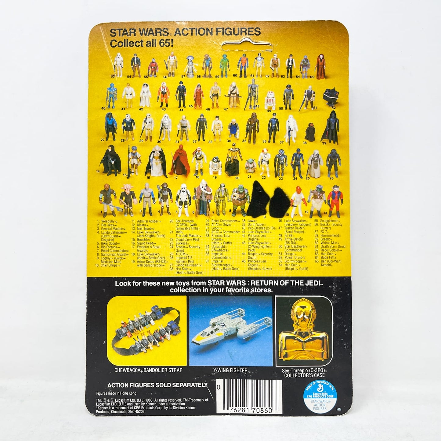 Vintage Kenner Star Wars MOC Chief Chirpa ROTJ 65A-back - Mint on Card - Vintage Kenner (1983)