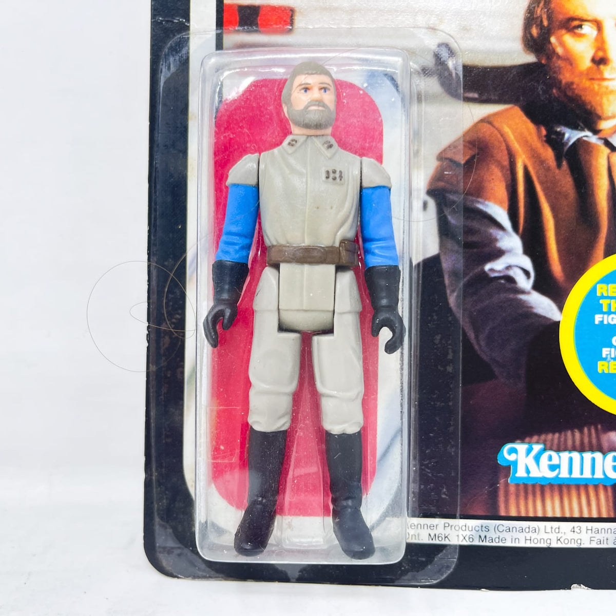 Vintage Kenner Star Wars MOC General Madine Canadian ROTJ 65A Back - Mint on Card