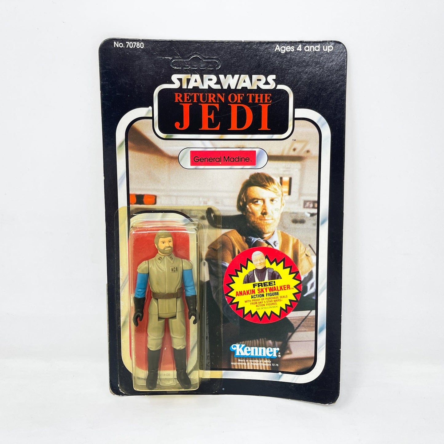 Vintage Kenner Star Wars MOC General Madine ROTJ 77B - Mint on Card